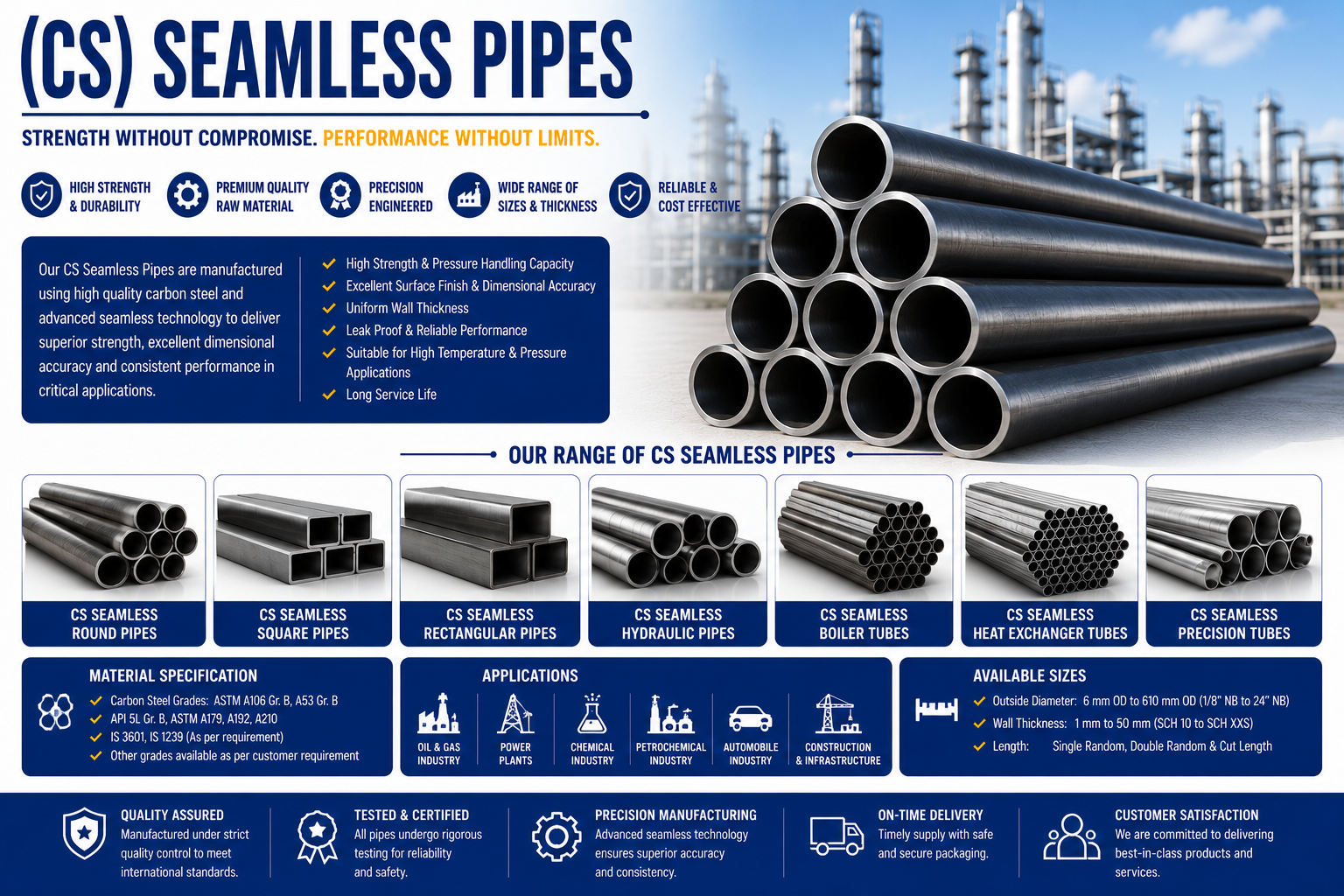 Carbon Steel Seamless Pipes