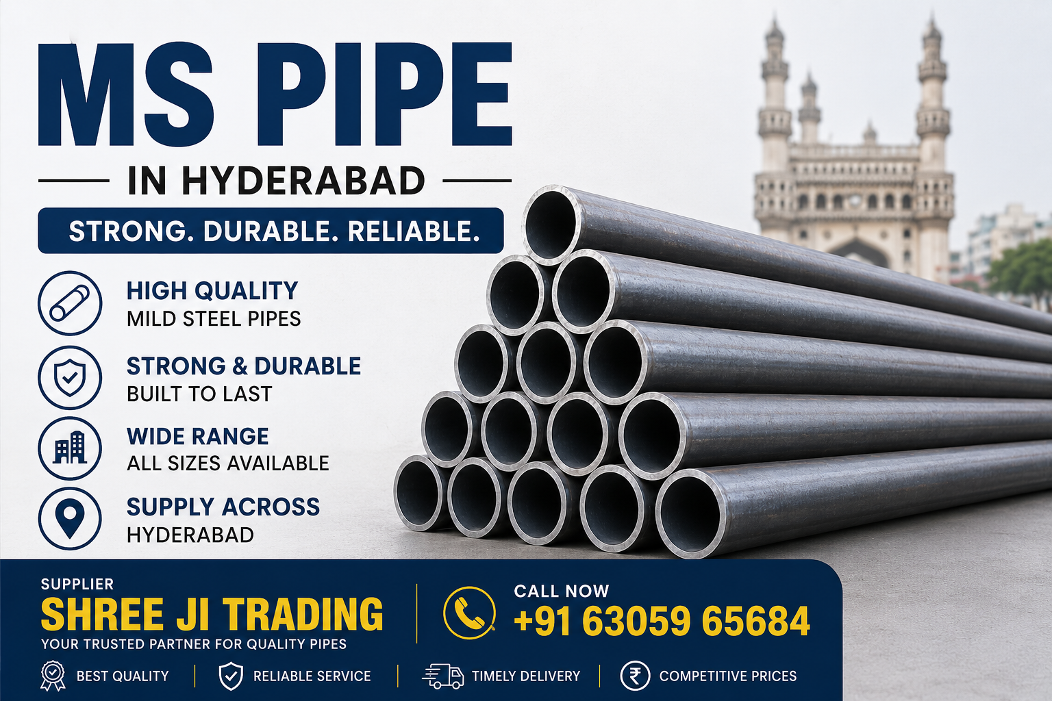 MS Pipes Stock