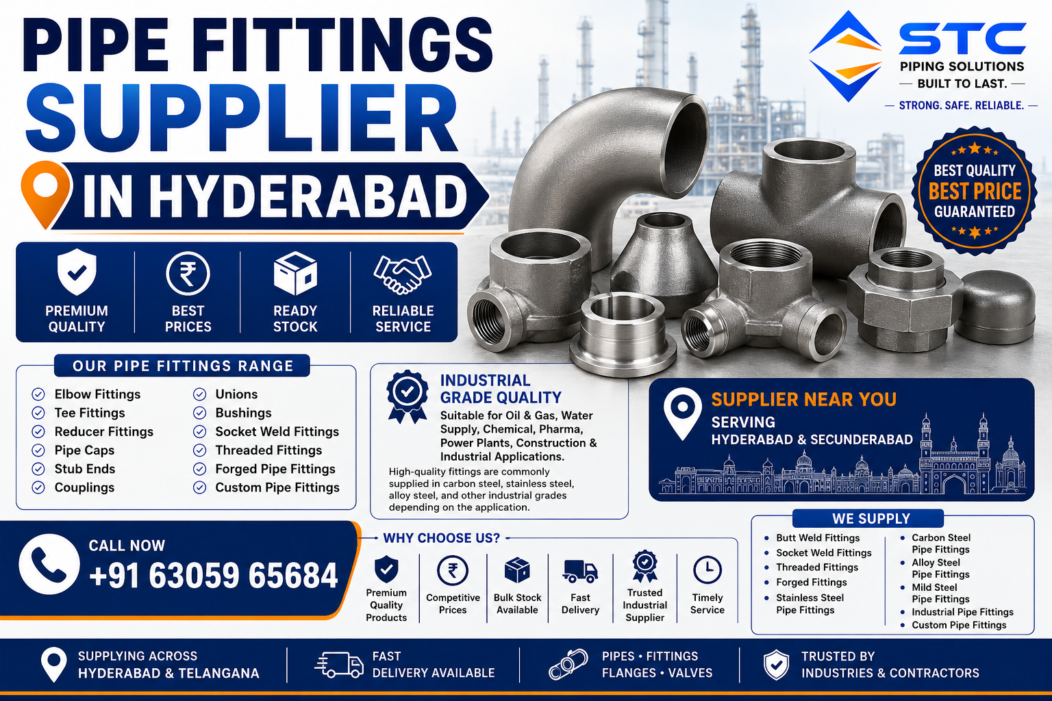 Pipe Fittings Supplier in Hyderabad