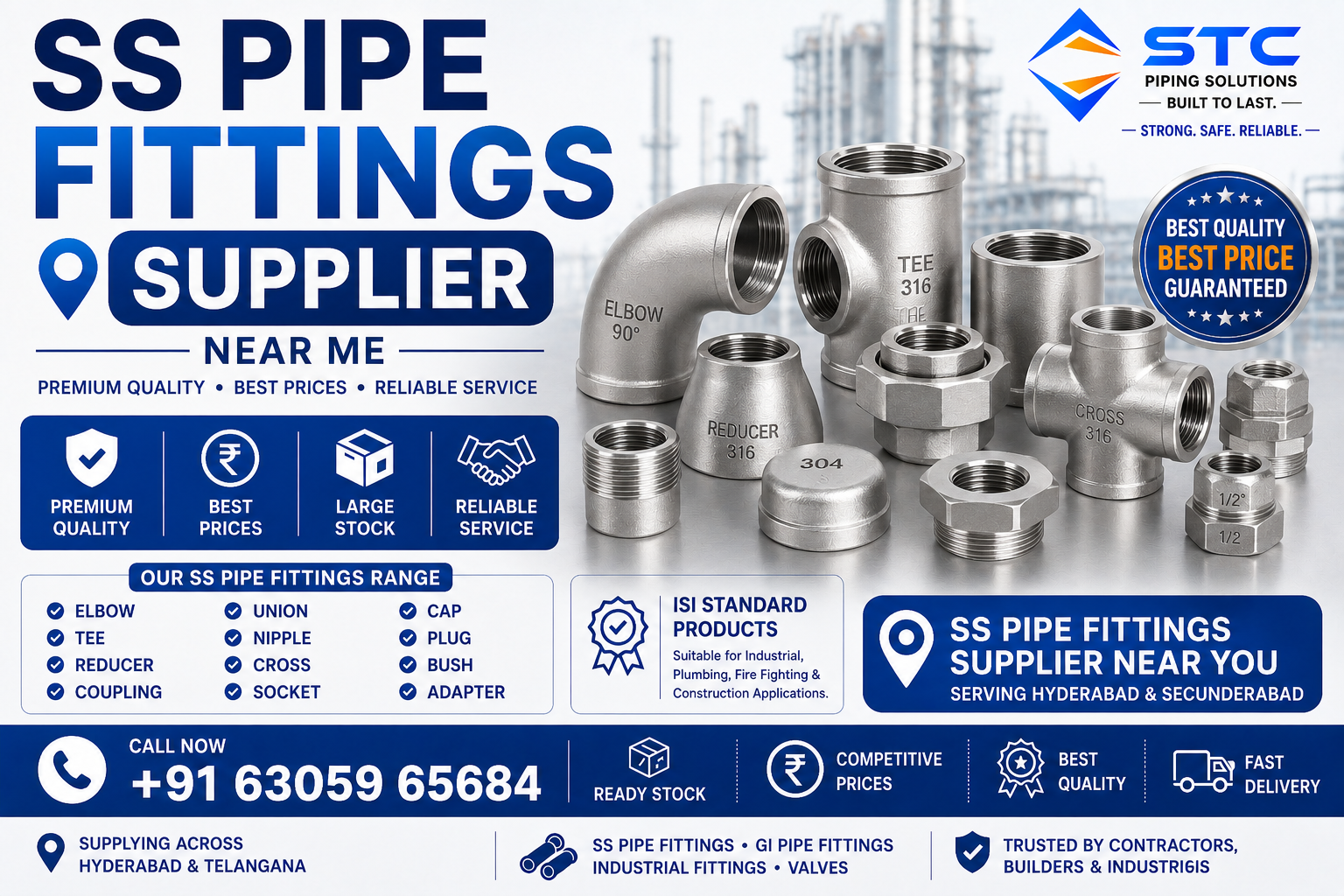 SS Pipe Fittings Supplier