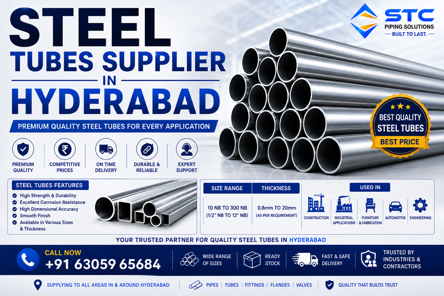 Steel Tubes Supplier Hyderabad