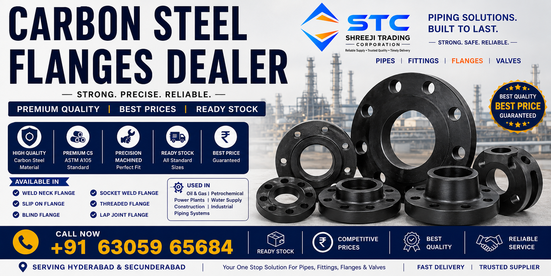 Carbon Steel Flanges Dealer Hyderabad