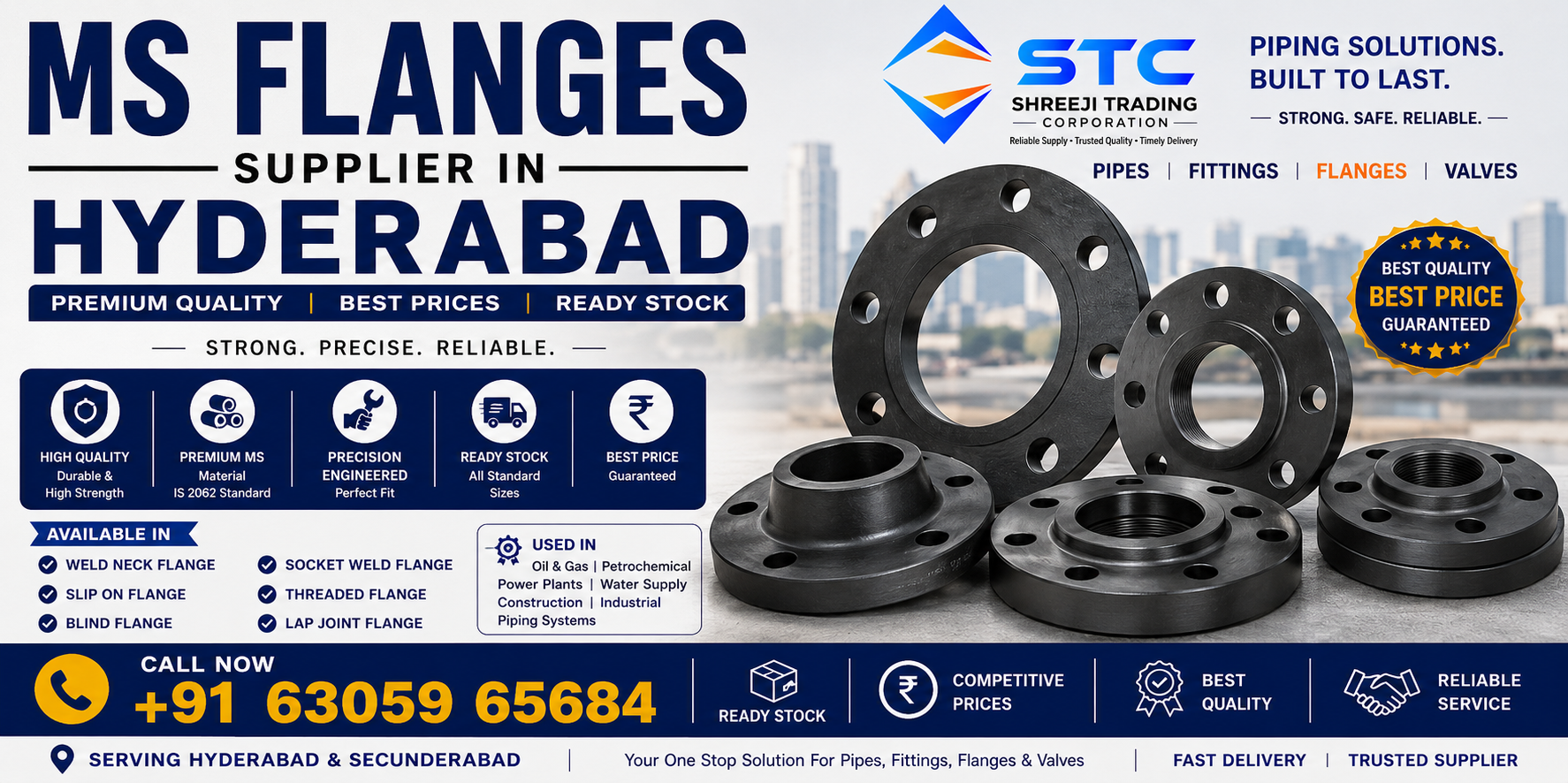 MS Flanges Supplier Hyderabad